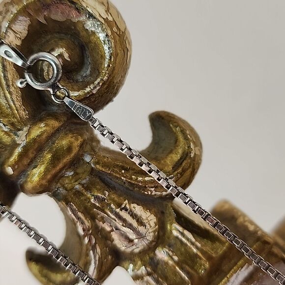 Vintage Sterling Silver Saint Christopher Pendant From Italy - Picture 4 of 8